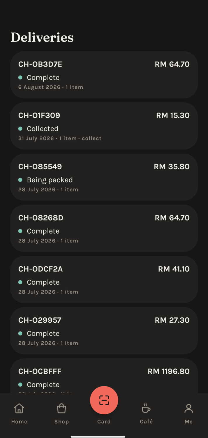 Deliveries