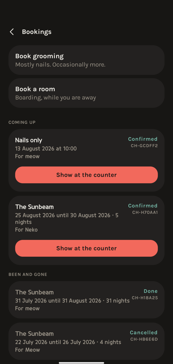 Bookings